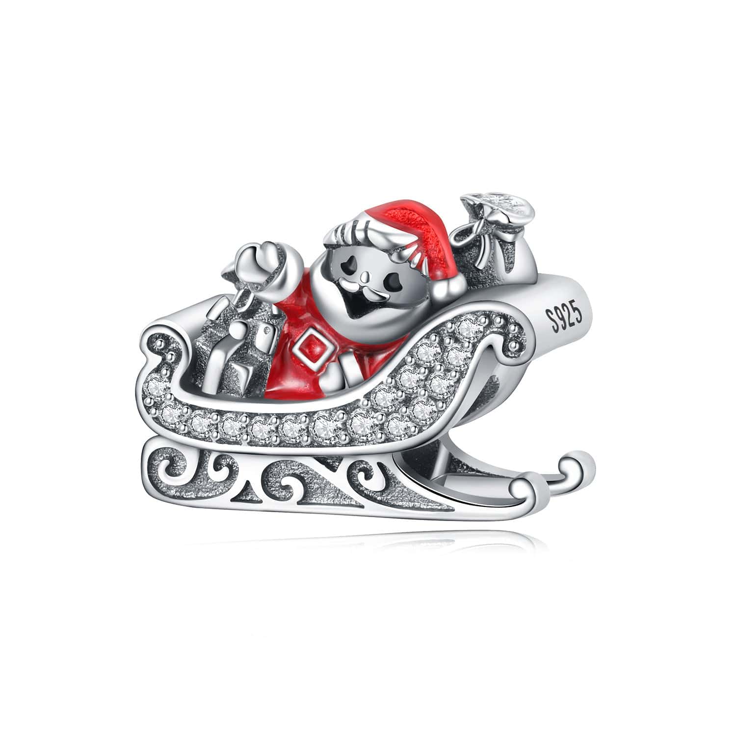 Liora Atelier Santa’s Christmas Sparkling Sleigh Charm