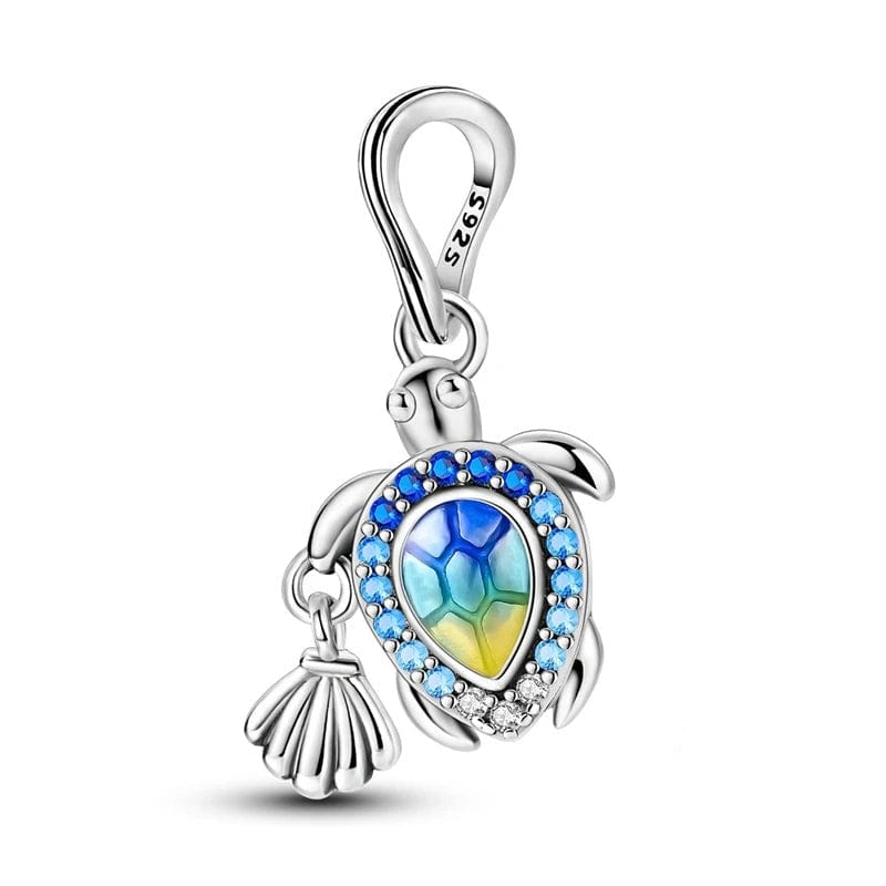 Liora Atelier Sea Turtle & Sea Shell Dangle Charm