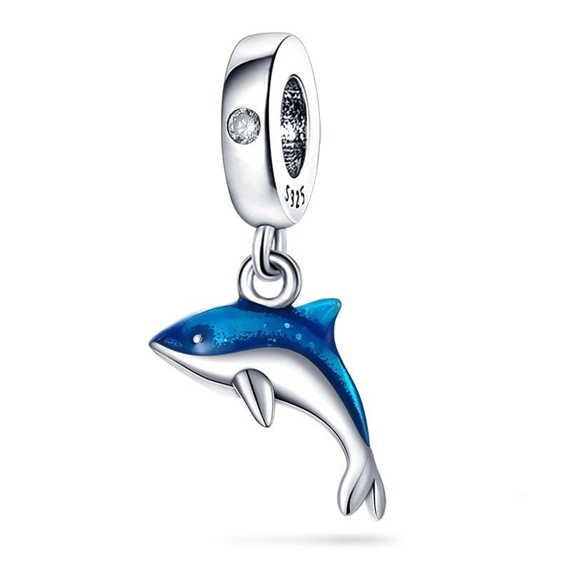 Liora Atelier Shimmering Blue Dolphin Dangle Charm