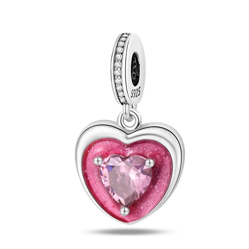 Liora Atelier Shining Pink Heart Charm