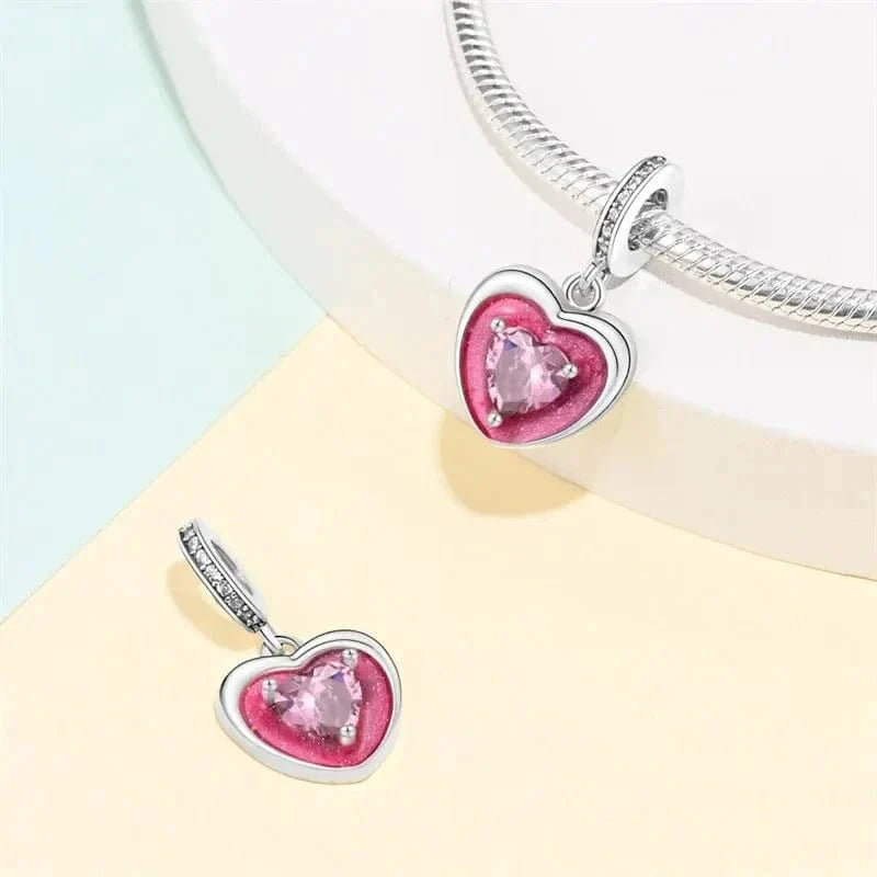 Liora Atelier Shining Pink Heart Charm