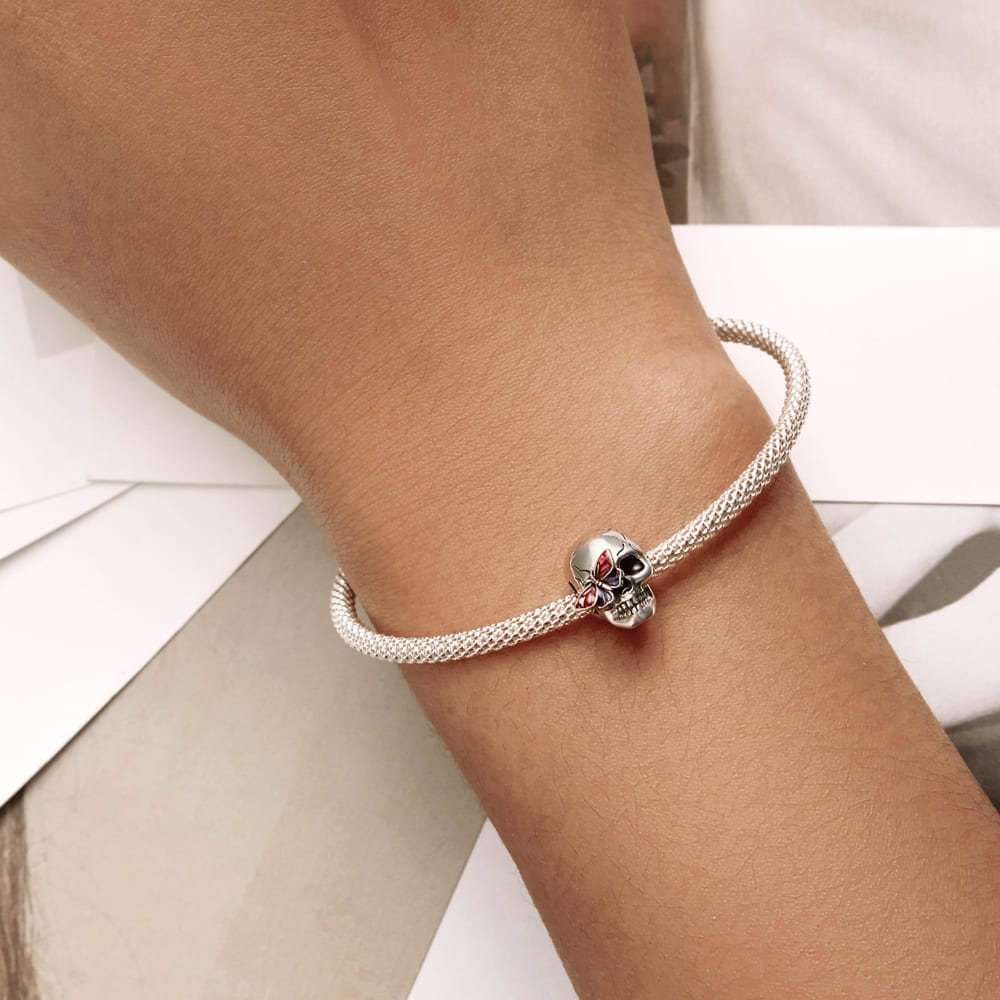 Liora Atelier Skull & Butterfly Charm