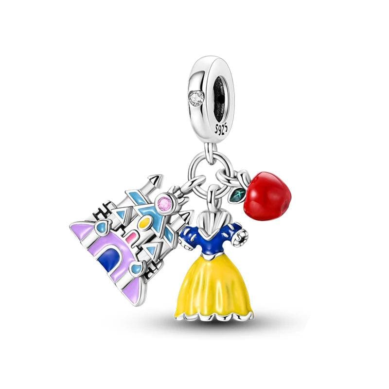 Liora Atelier Snow White Dress, Apple & Castle Triple Dangle Charm