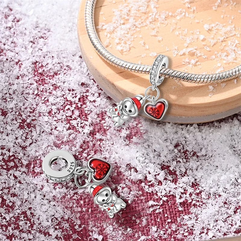 Liora Atelier Snowman with Red Heart Charm