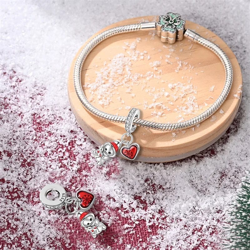 Liora Atelier Snowman with Red Heart Charm