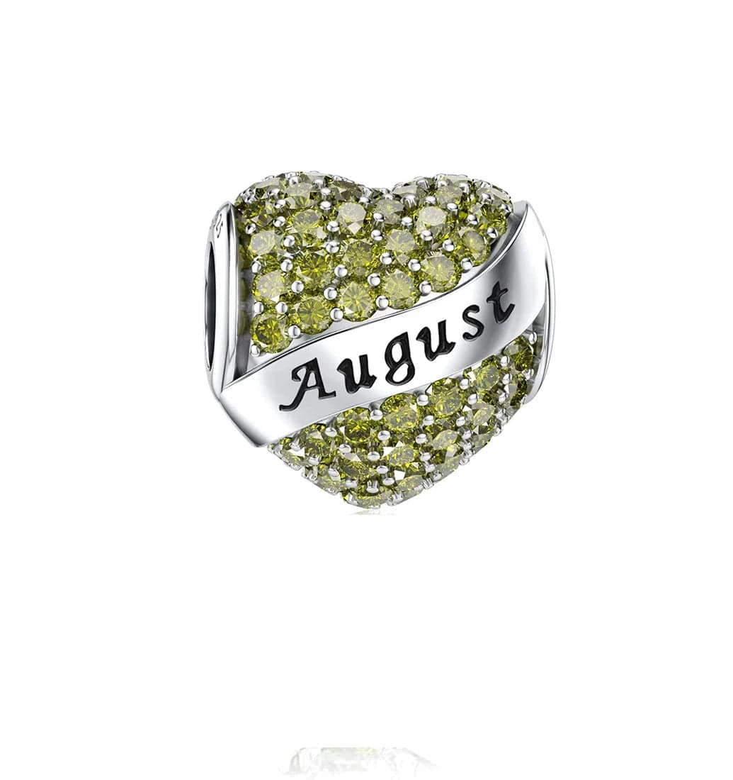 Liora Atelier Sparkling Birthstone Heart Charms