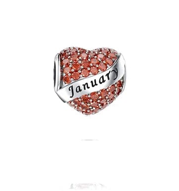 Liora Atelier Sparkling Birthstone Heart Charms