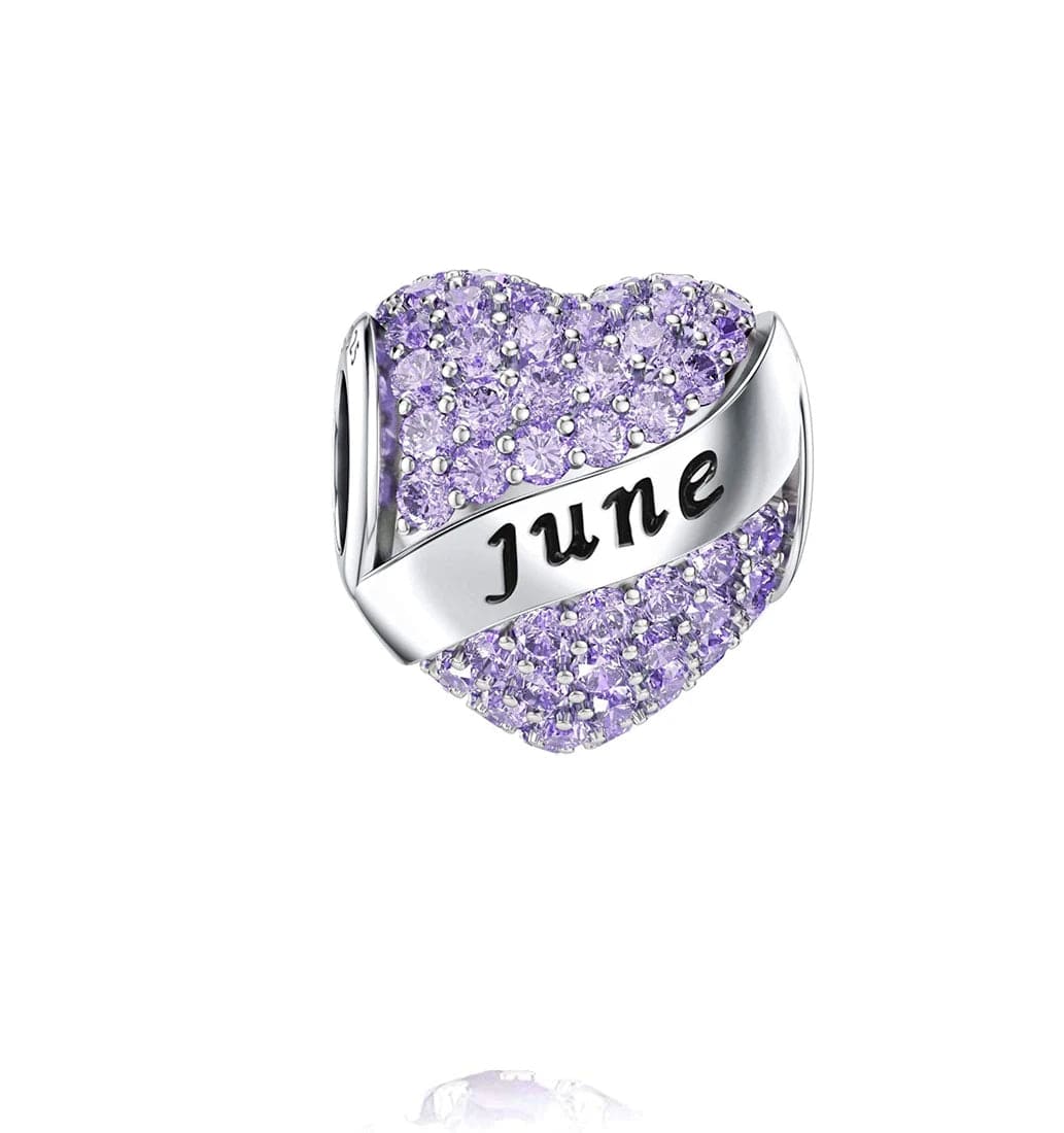 Liora Atelier Sparkling Birthstone Heart Charms