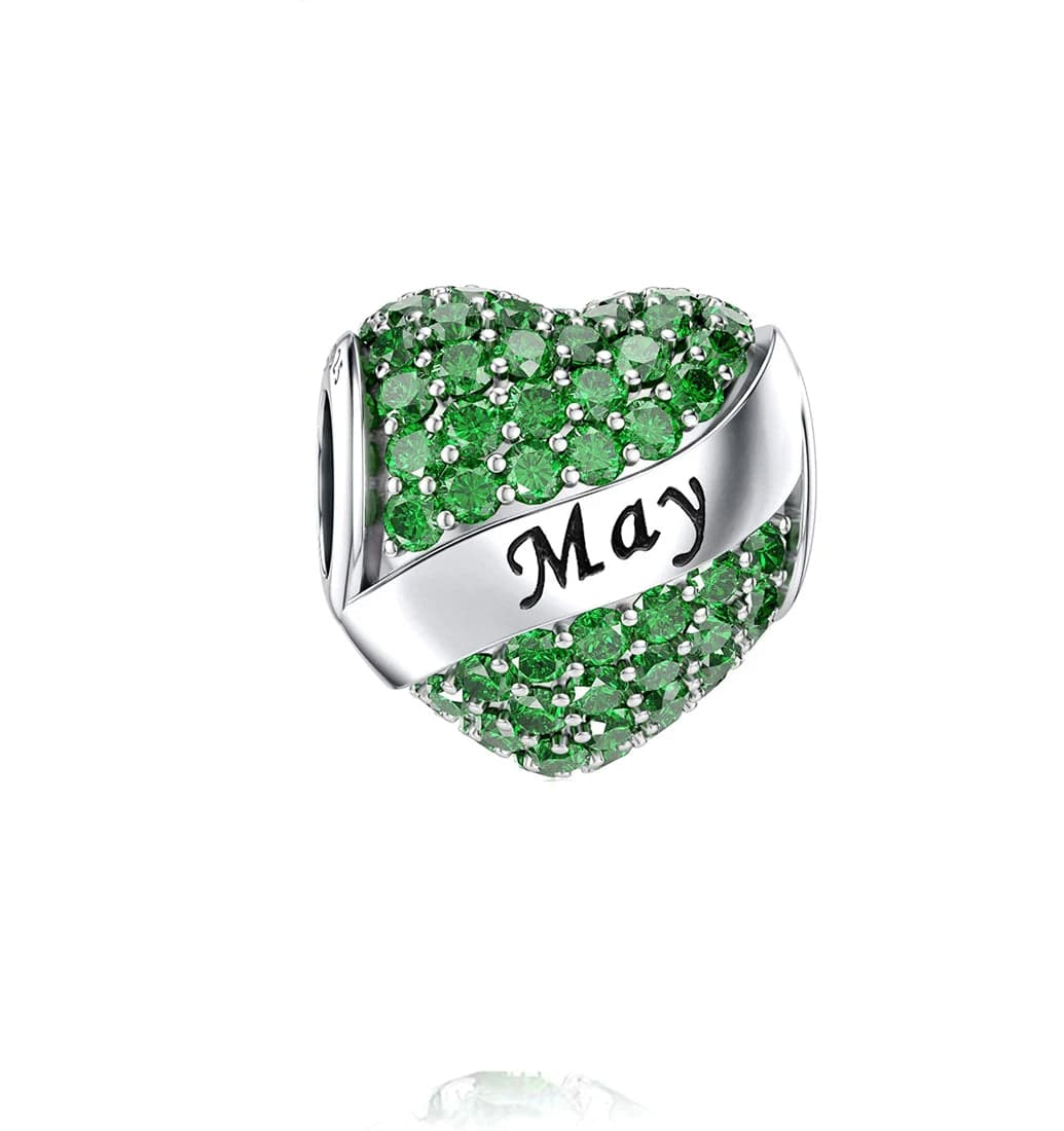 Liora Atelier Sparkling Birthstone Heart Charms