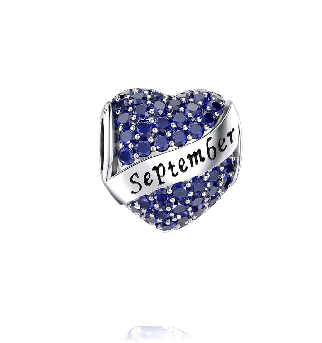 Liora Atelier Sparkling Birthstone Heart Charms
