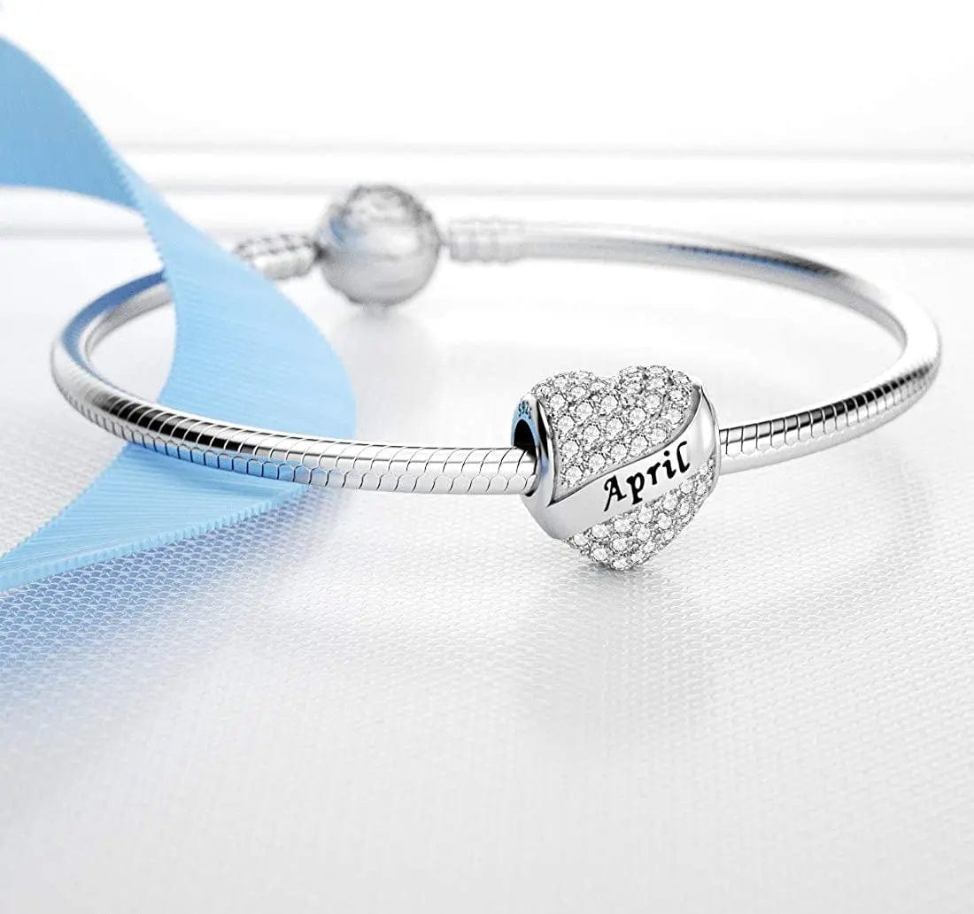 Liora Atelier Sparkling Birthstone Heart Charms