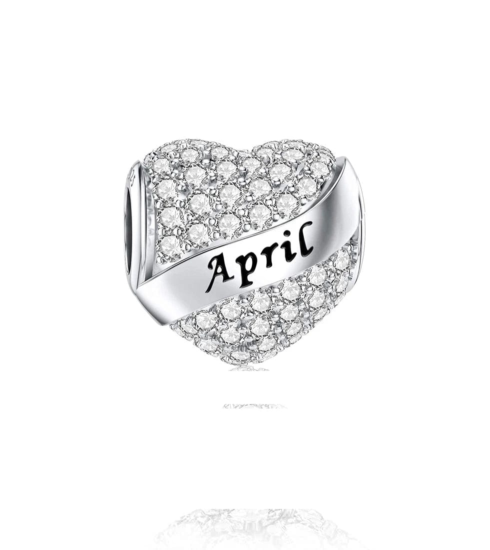 Liora Atelier Sparkling Birthstone Heart Charms