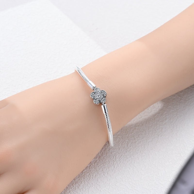 Liora Atelier Sparkling Floral Charm Bracelet