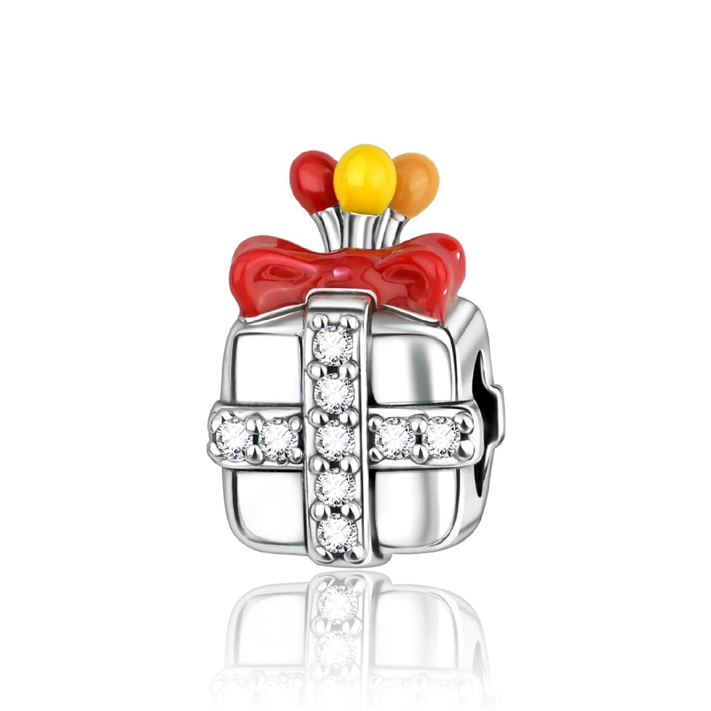 Liora Atelier Sparkling Gift Box Charm with Festive Bow