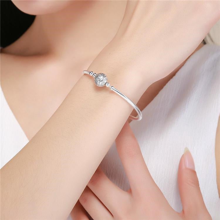 Liora Atelier Sparkling Globe Clasp Charm Bracelet