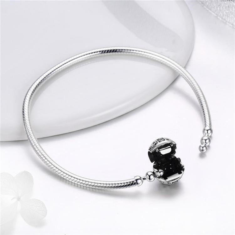 Liora Atelier Sparkling Globe Clasp Charm Bracelet