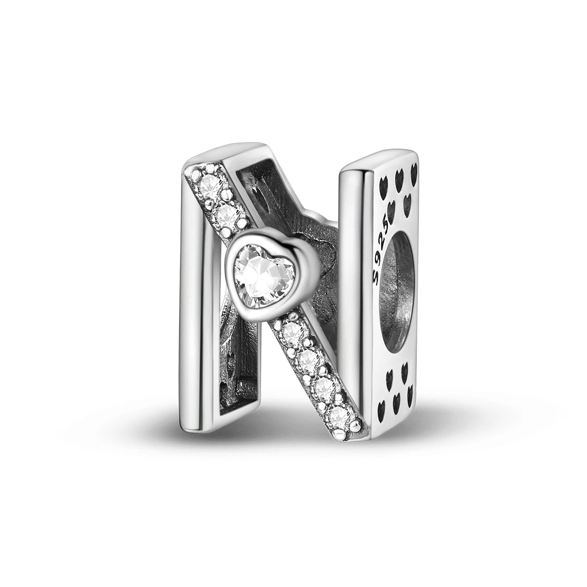 Liora Atelier Sparkling Heart Letter A~Z Alphabet Charm
