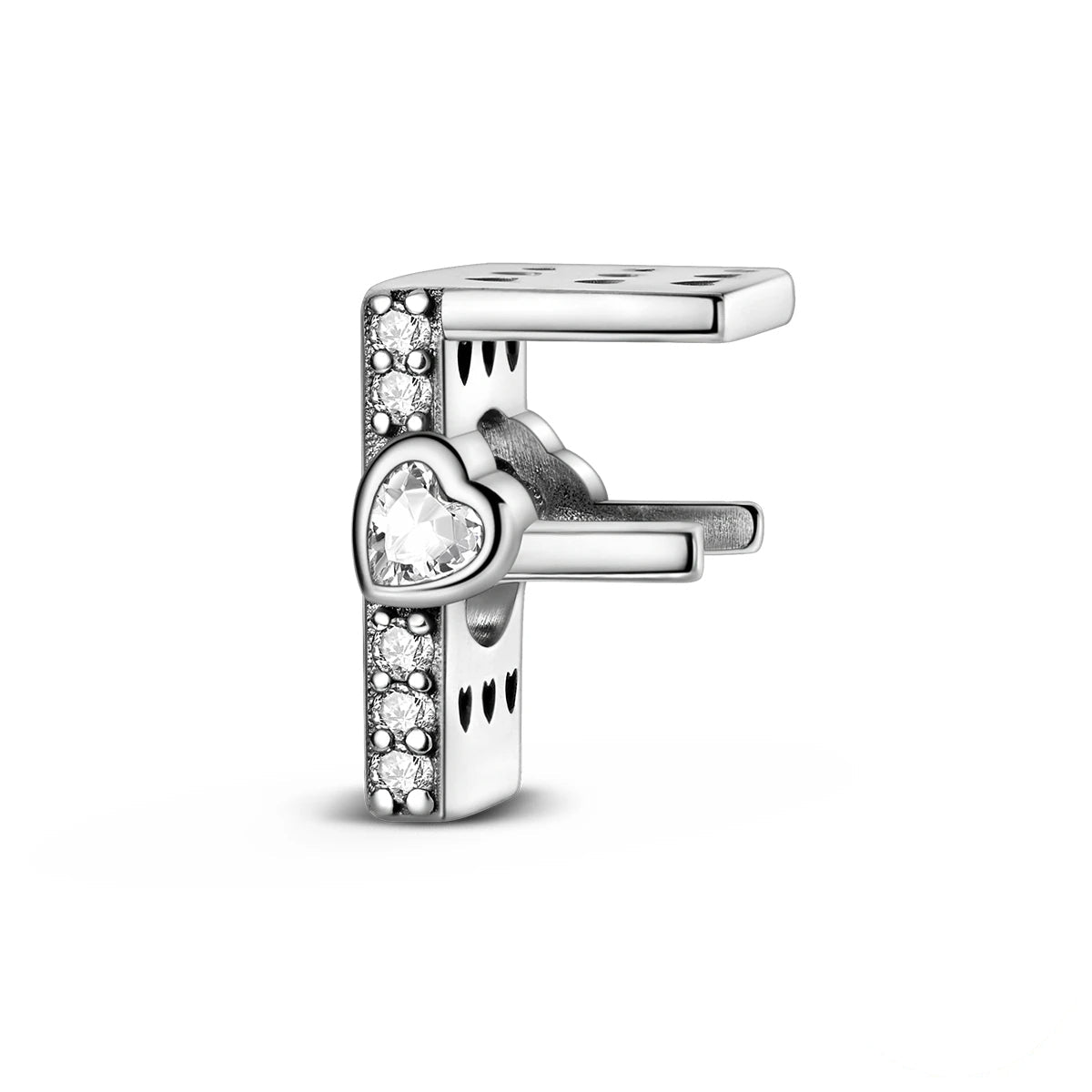 Liora Atelier Sparkling Heart Letter A~Z Alphabet Charm