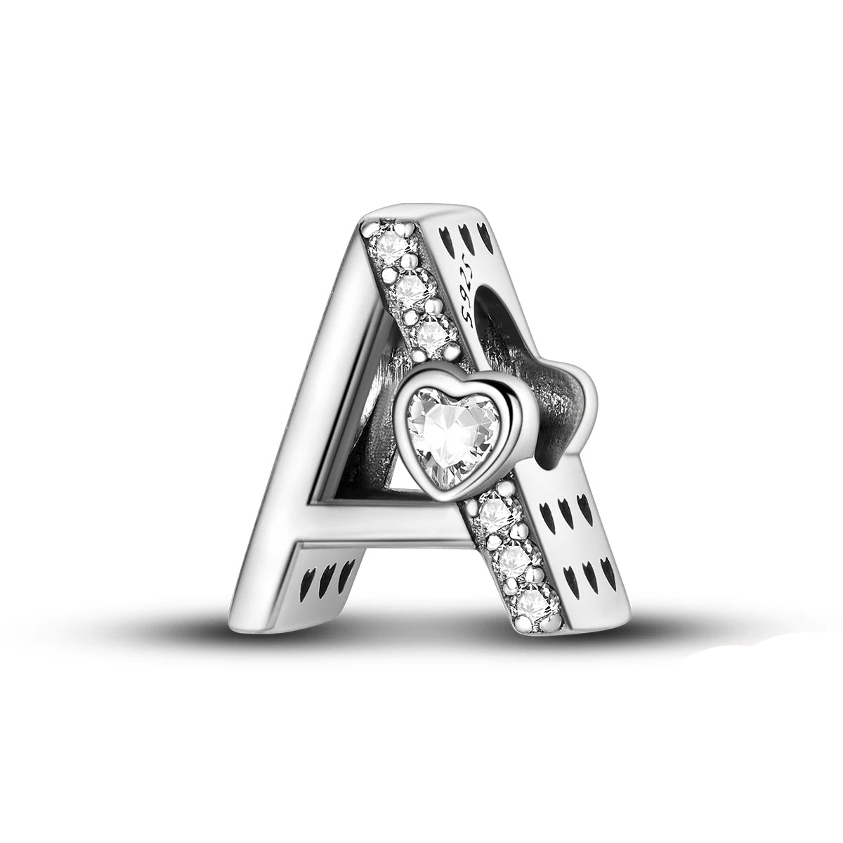 Liora Atelier Sparkling Heart Letter A~Z Alphabet Charm