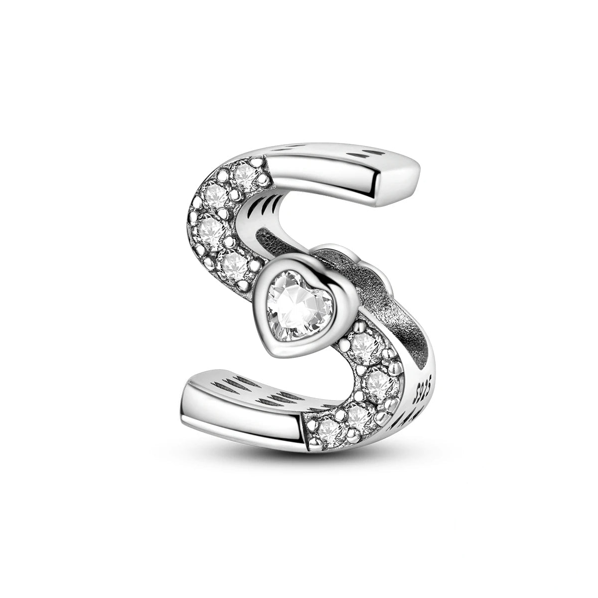 Liora Atelier Sparkling Heart Letter A~Z Alphabet Charm