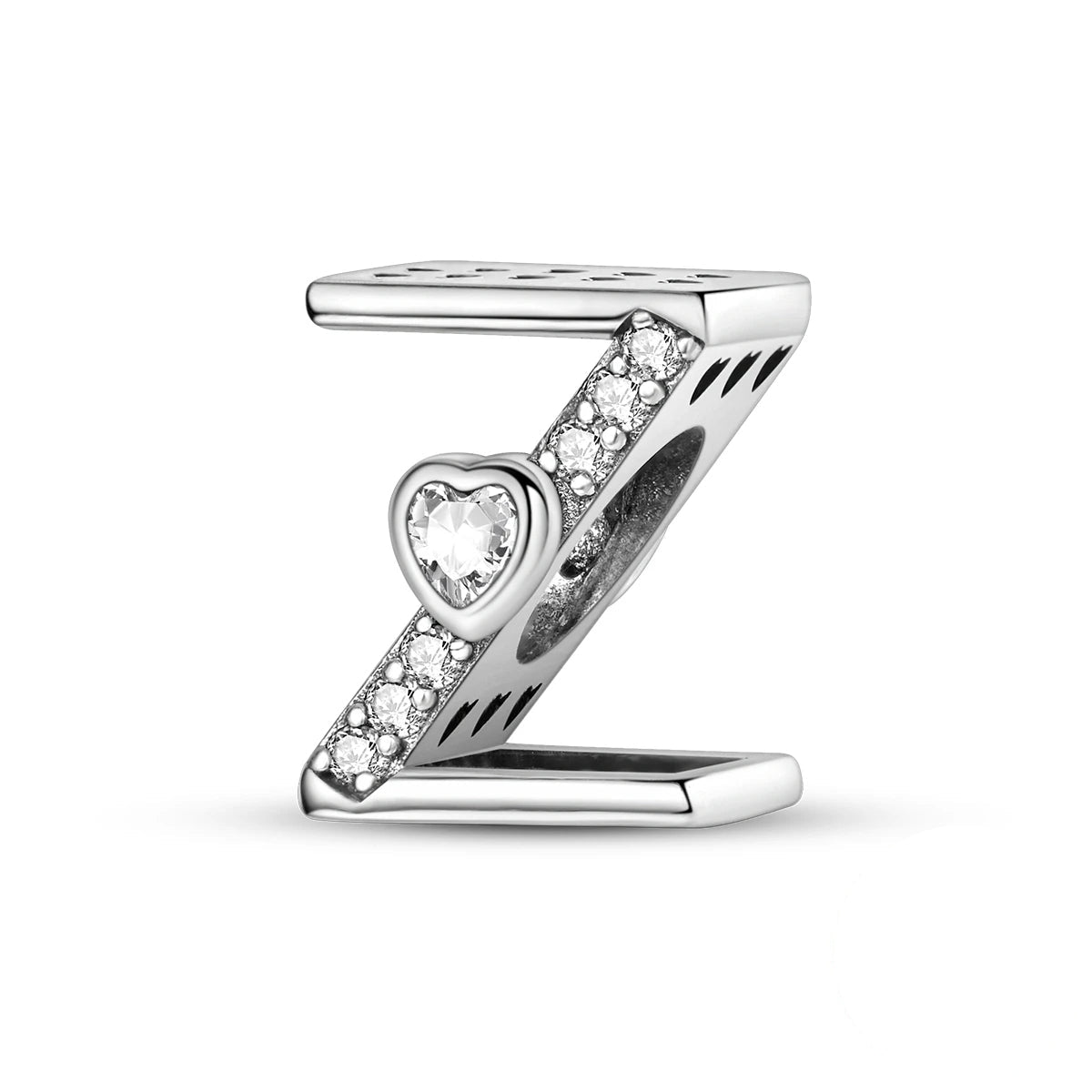 Liora Atelier Sparkling Heart Letter A~Z Alphabet Charm