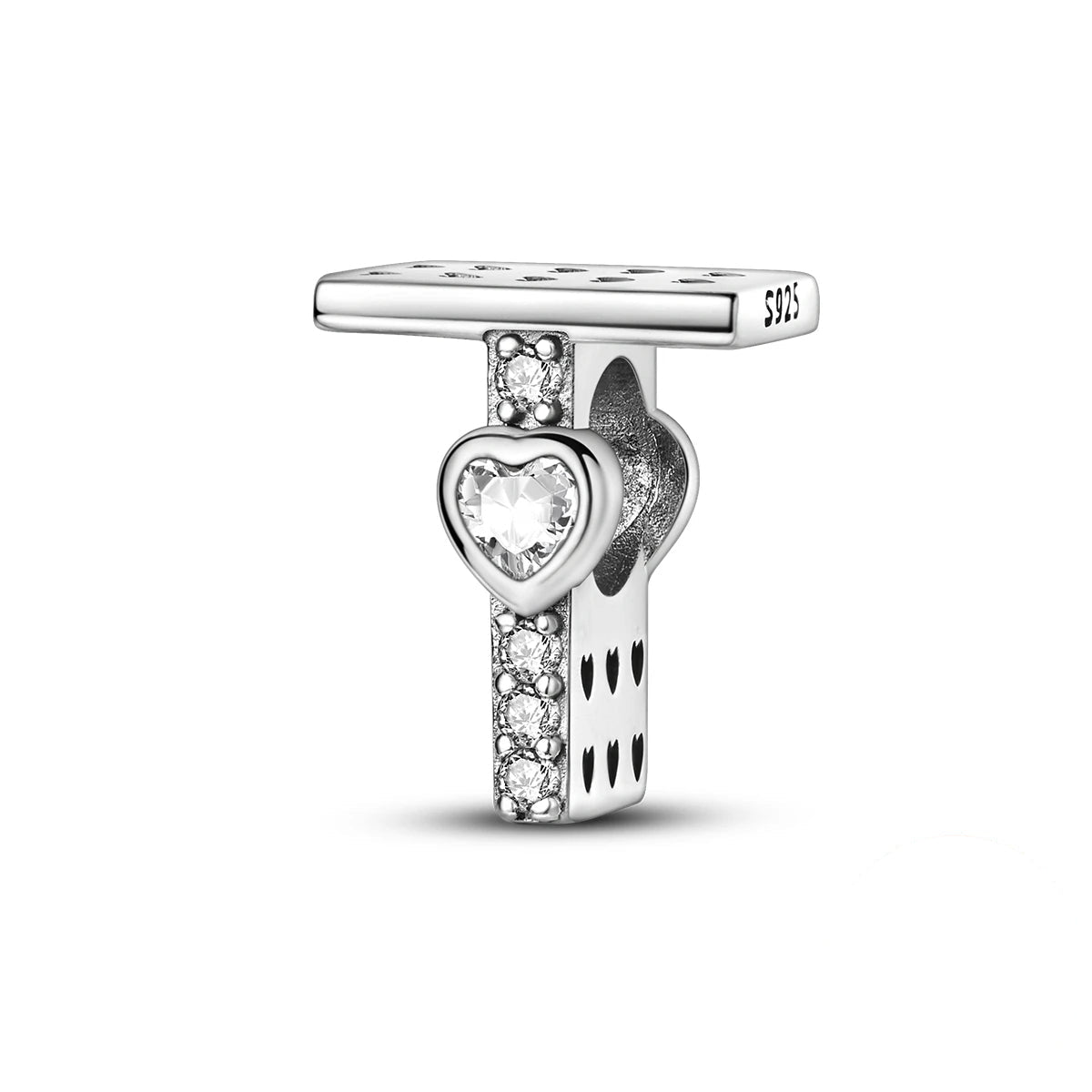 Liora Atelier Sparkling Heart Letter A~Z Alphabet Charm