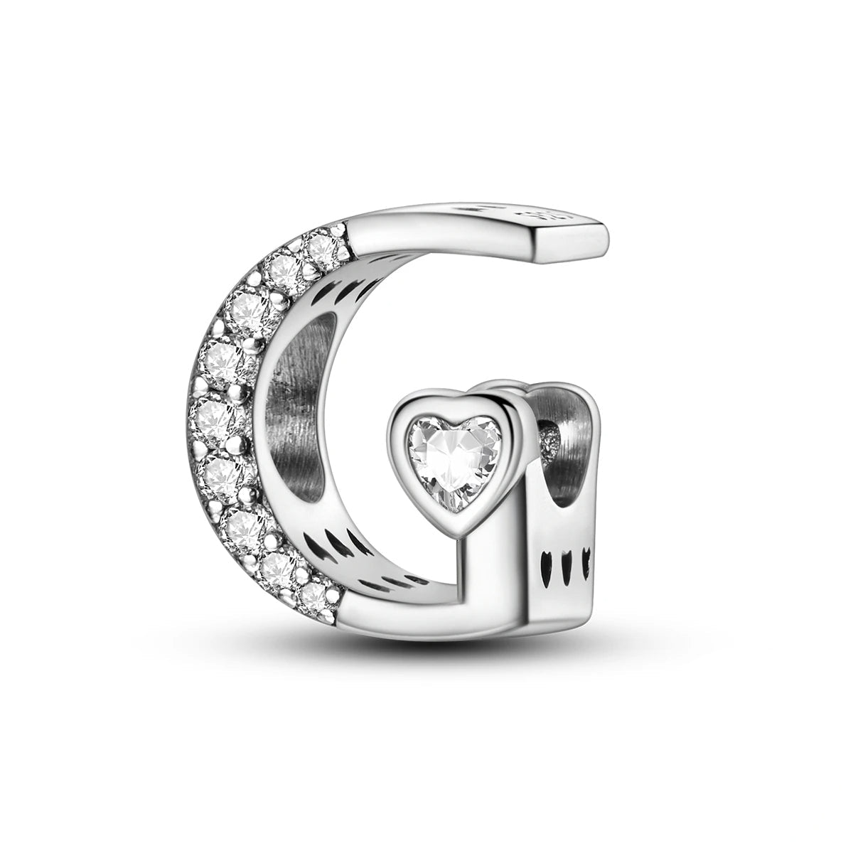 Liora Atelier Sparkling Heart Letter A~Z Alphabet Charm