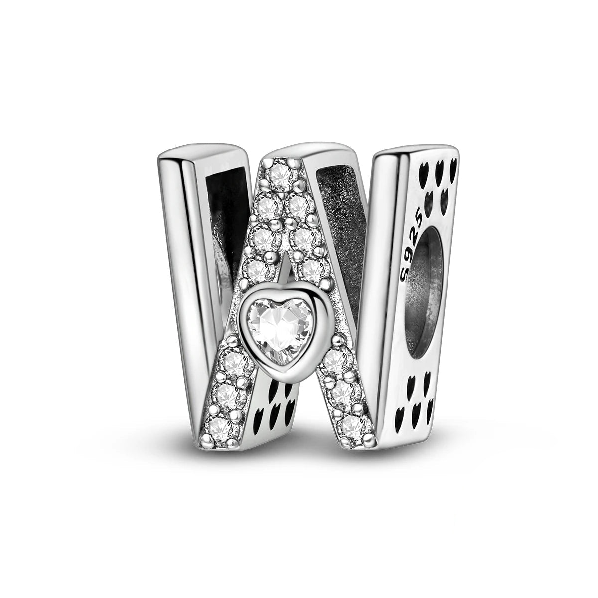 Liora Atelier Sparkling Heart Letter A~Z Alphabet Charm