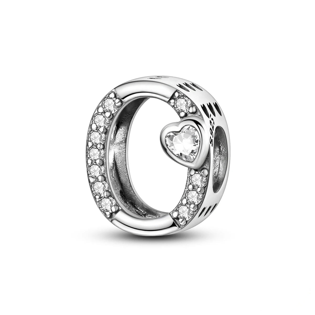 Liora Atelier Sparkling Heart Letter A~Z Alphabet Charm