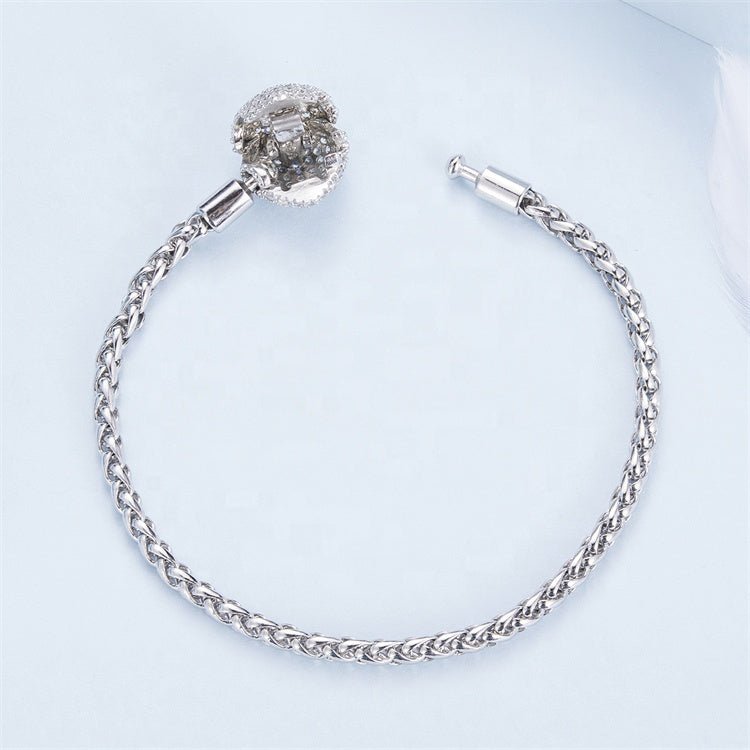 Liora Atelier Sparkling Heart Pavé Chain Bracelet