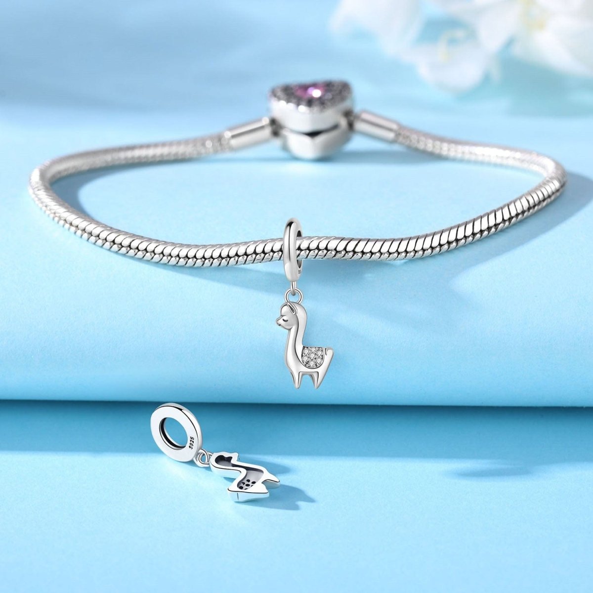 Liora Atelier Sparkling Llama Dangle Charm