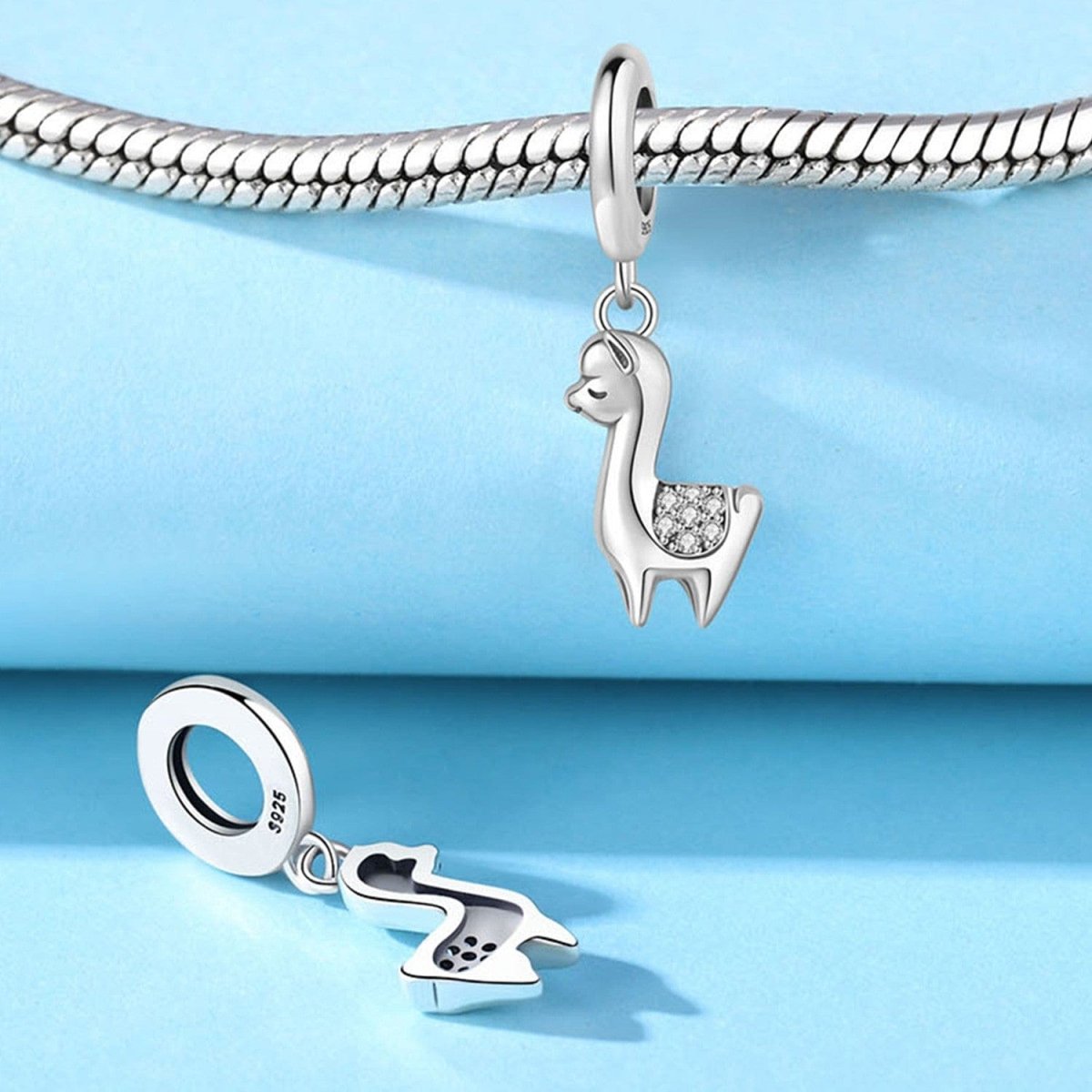 Liora Atelier Sparkling Llama Dangle Charm