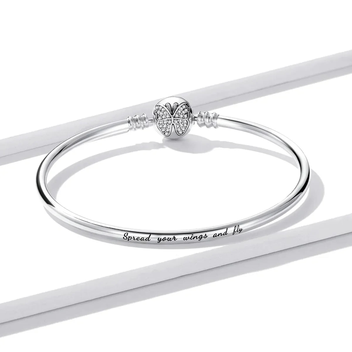 Liora Atelier Sparkling Pavé Butterfly Bangle