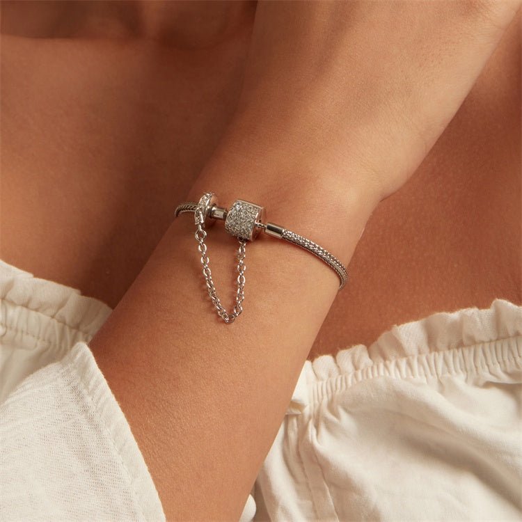 Liora Atelier Sparkling Pavé Clasp Charm Bracelet