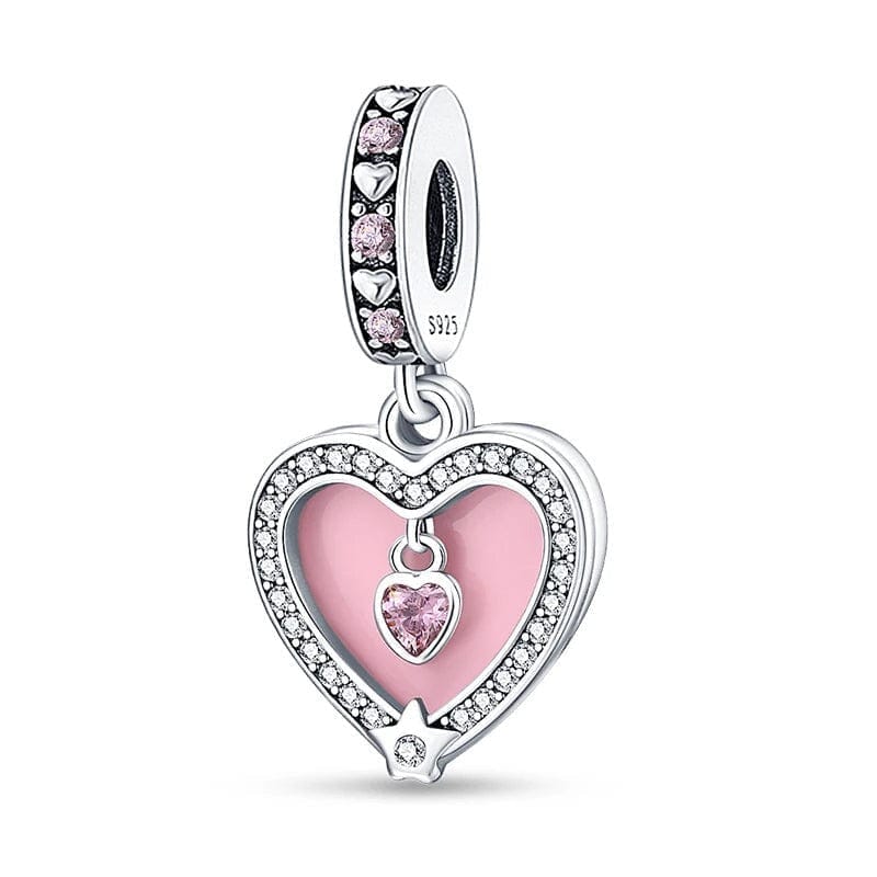 Liora Atelier Sparkling Pink Heart Charm