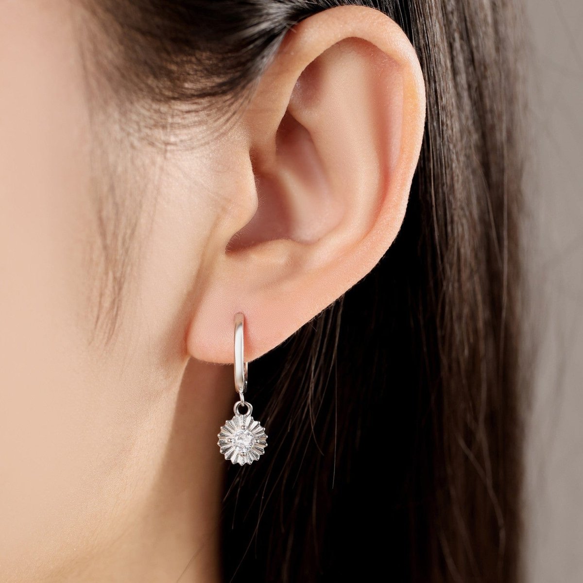 Liora Atelier Sparkling Starburst Drop Earrings