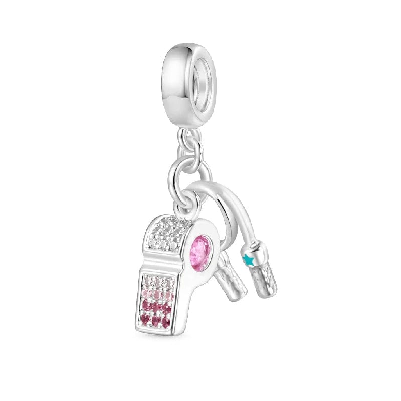Liora Atelier Sparkling Whistle Sports Dangle Charm