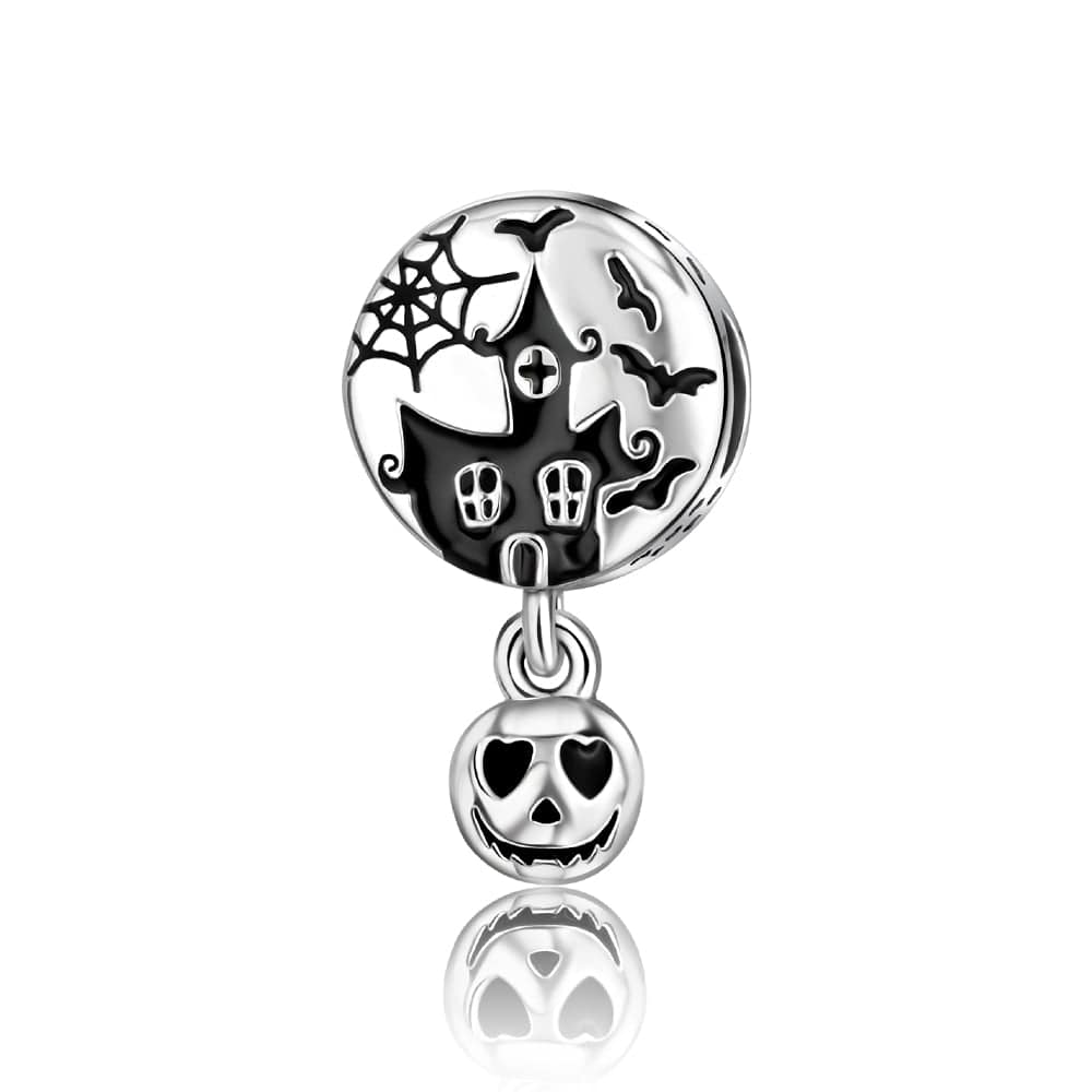 Liora Atelier Spooky Haunted House and Pumpkin Halloween Charm