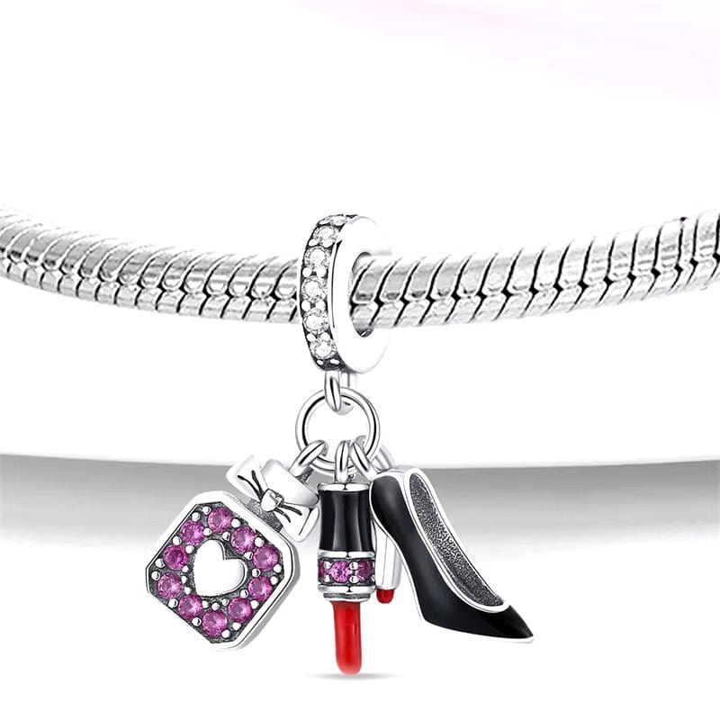 Liora Atelier Stiletto, Dress & Lipstick Dangle Charm