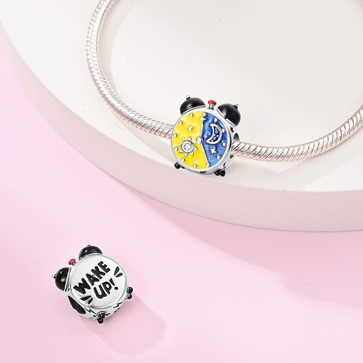 Liora Atelier Sun & Moon Dual Time Alarm Clock Charm