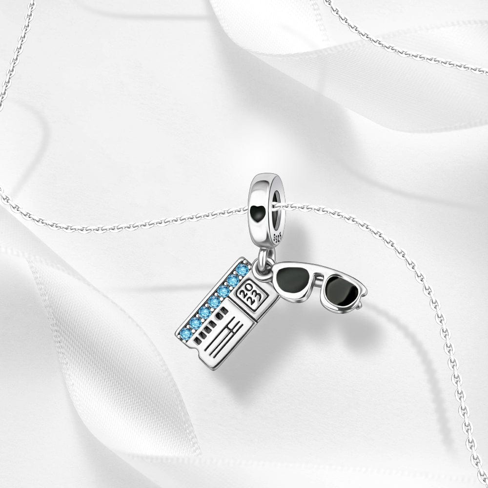 Liora Atelier Sunglasses & Boarding Pass Charm – Vacation Travel Theme