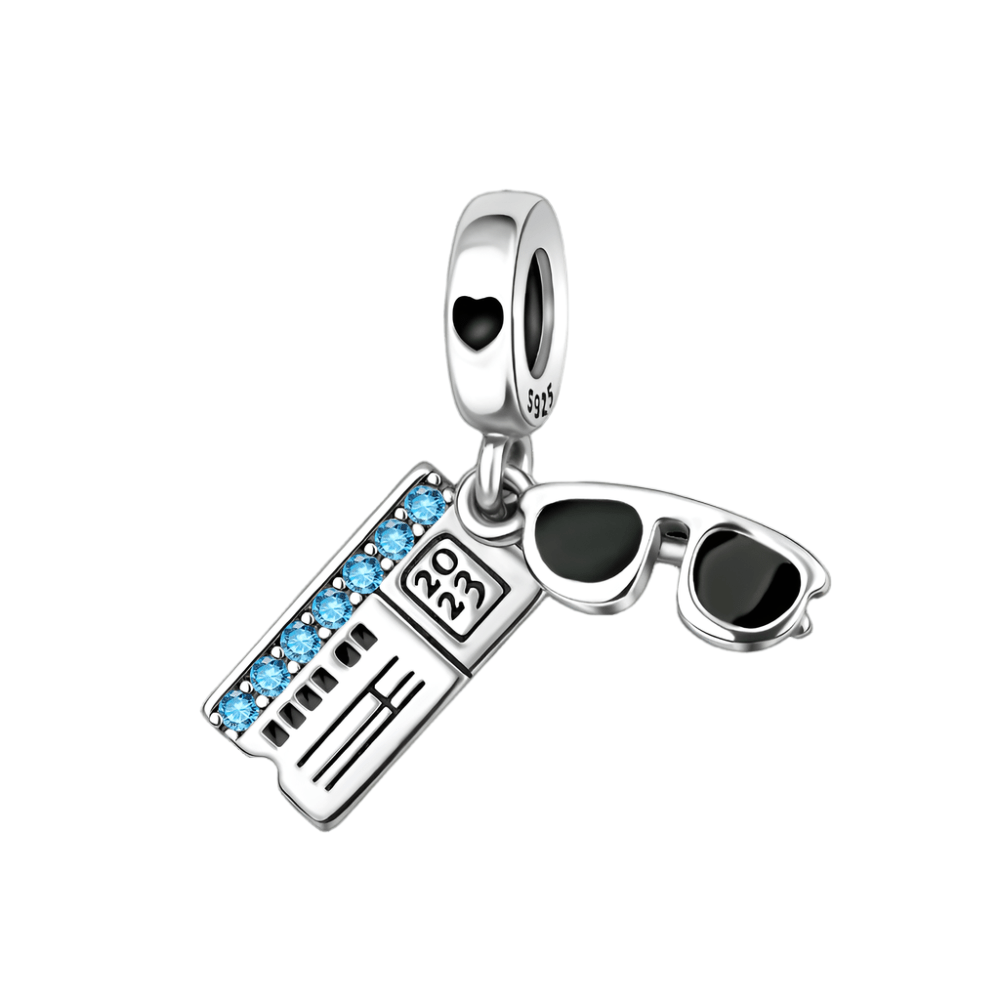 Liora Atelier Sunglasses & Boarding Pass Charm – Vacation Travel Theme