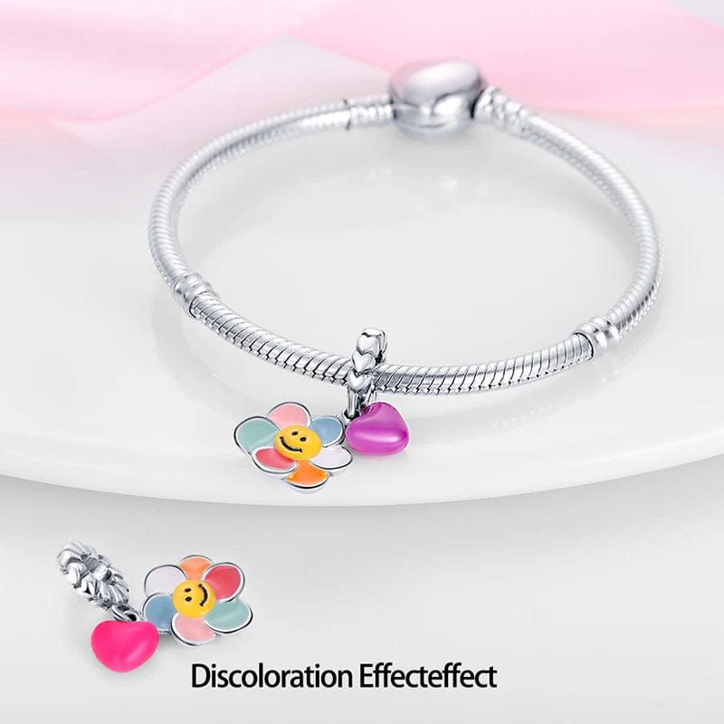Liora Atelier Temperature Changing Colorful Flower Dangle Charm