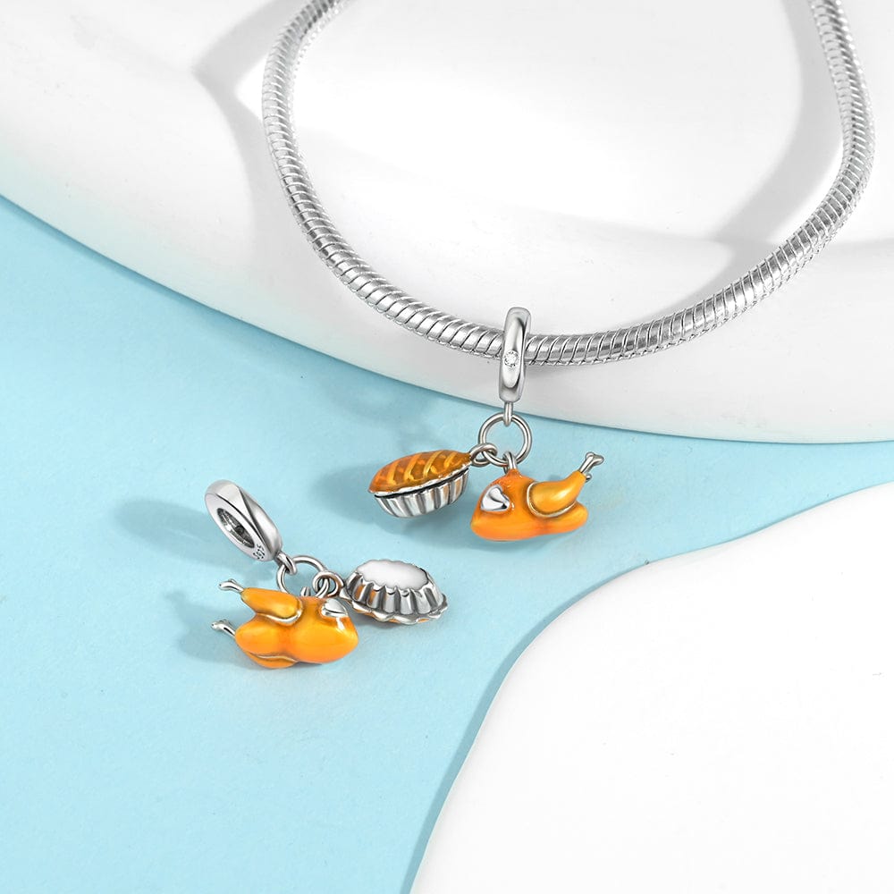Liora Atelier Thanksgiving Feast – Roasted Turkey and Pie Dangle Charm