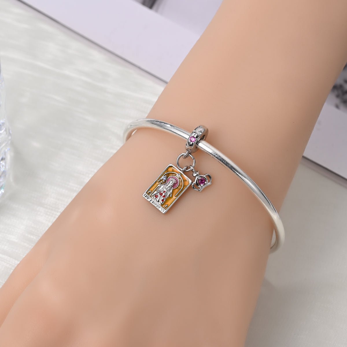 Liora Atelier The Empress Tarot & Crown Dangle Charm