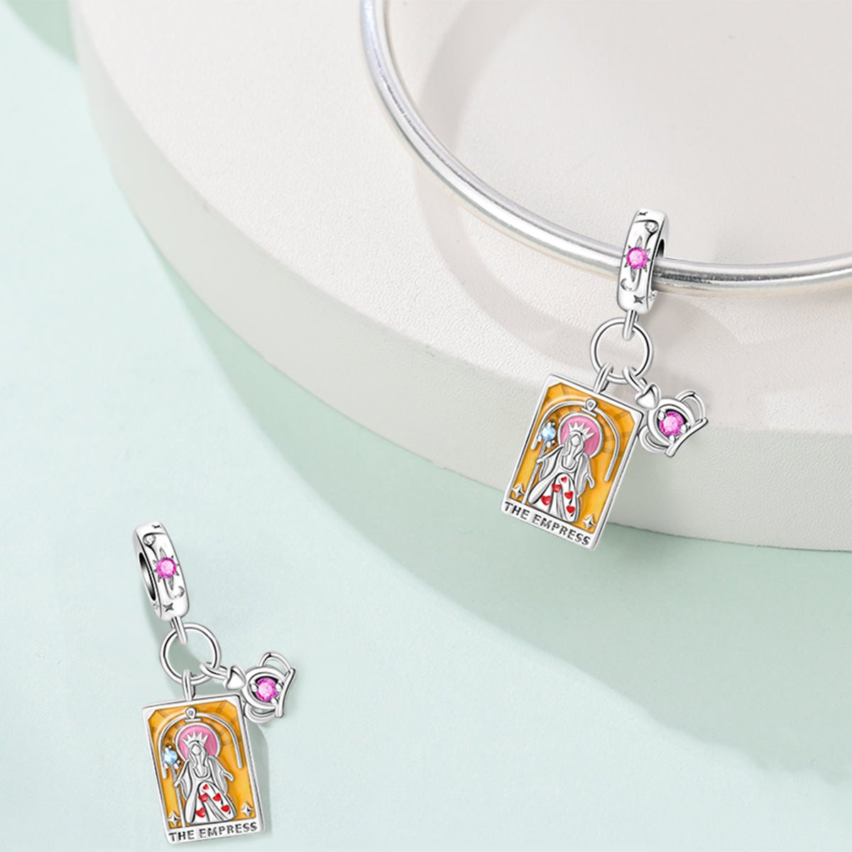 Liora Atelier The Empress Tarot & Crown Dangle Charm