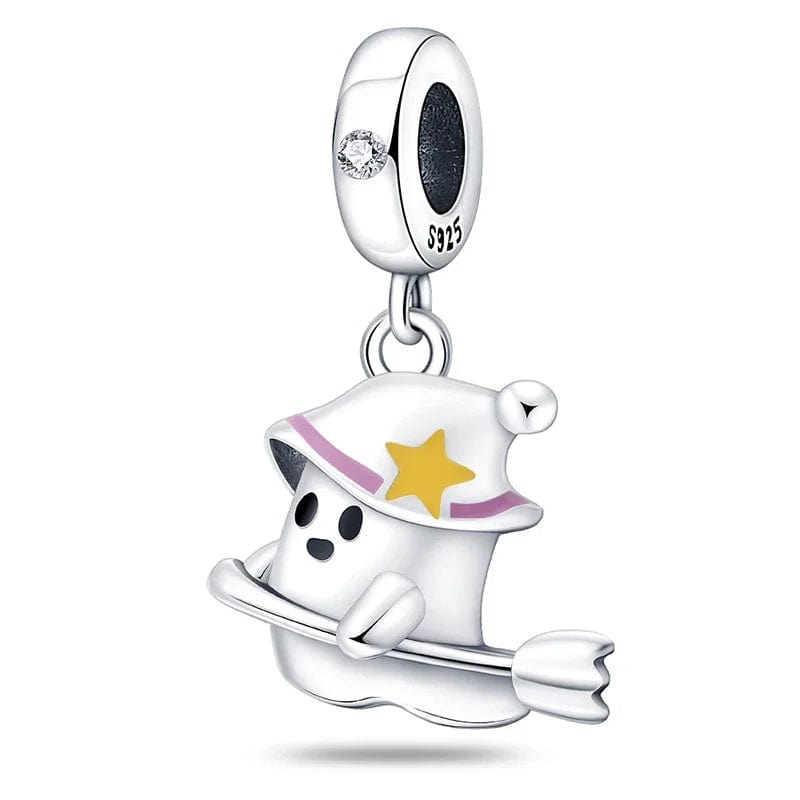 Liora Atelier The Ghost On The Broomstick Dangle Charm