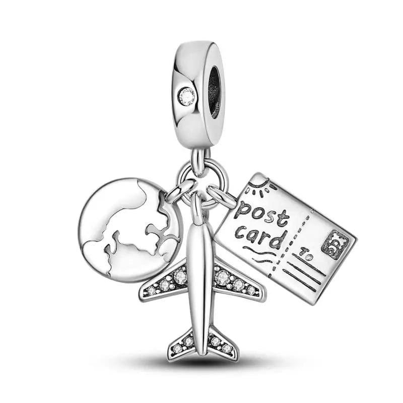 Liora Atelier Travel the World Plane Postcard Charm