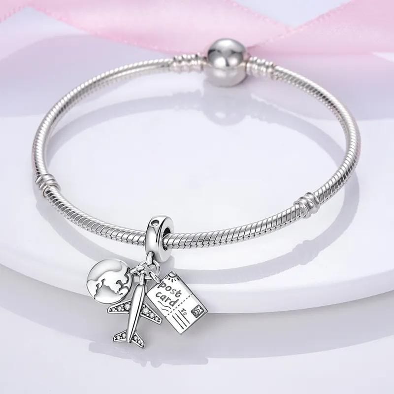 Liora Atelier Travel the World Plane Postcard Charm