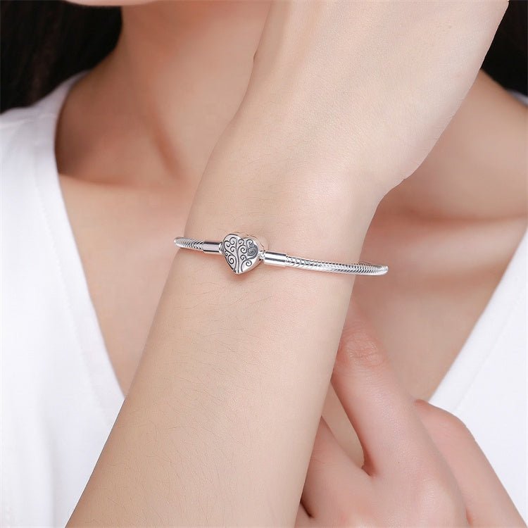 Liora Atelier Tree of Life Heart Clasp Charm Bracelet